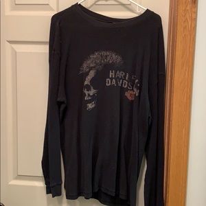 Harley Davidson longsleeve thermal shirt size